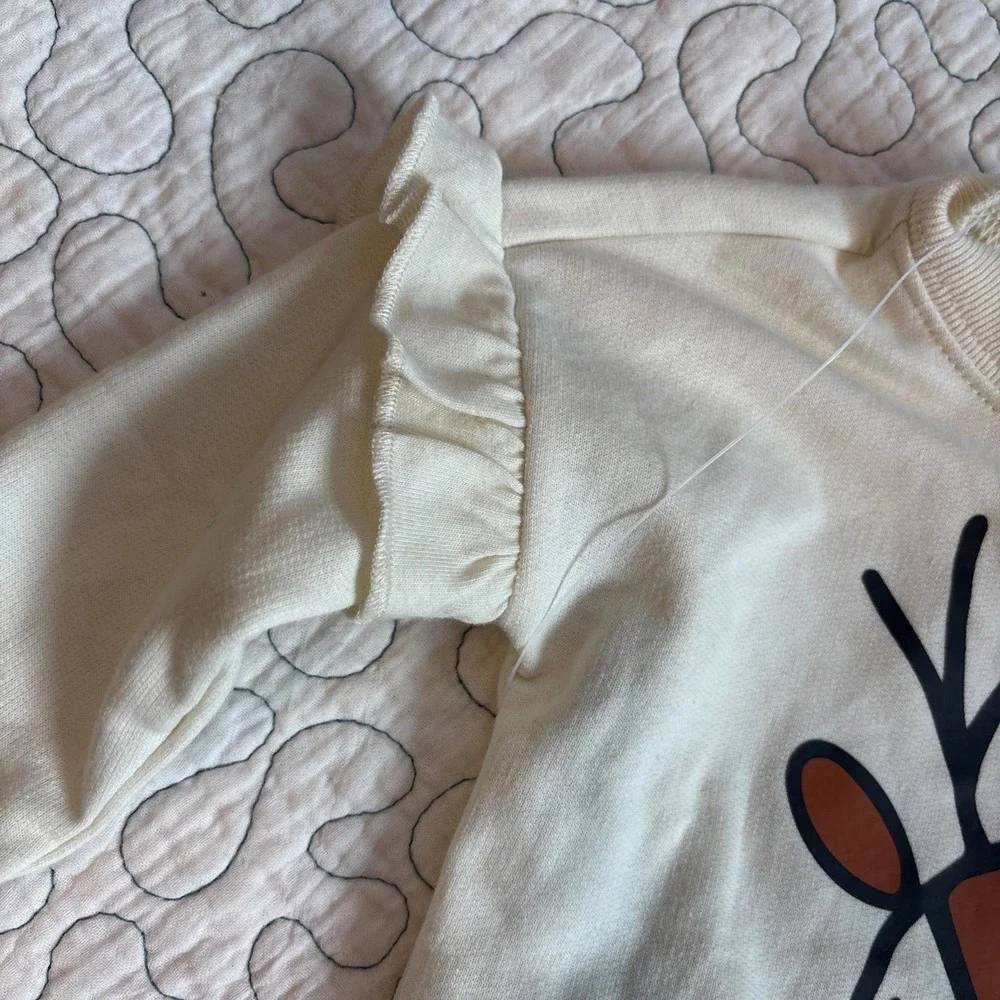 Cat And Jack Reindeer‎ And Bows Infant Size 3-6 Month Outfit